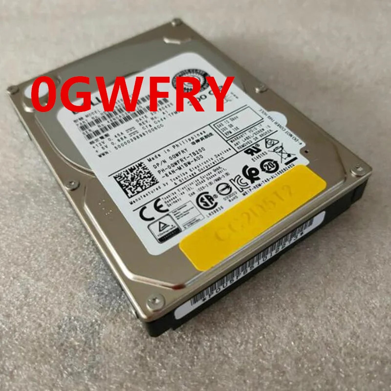 DELL 300GB SAS오리지널 하드 서버 HDD 0GWFRY GWFRY AL15SEB030NY 2.5 인치 10000RPM 32MB