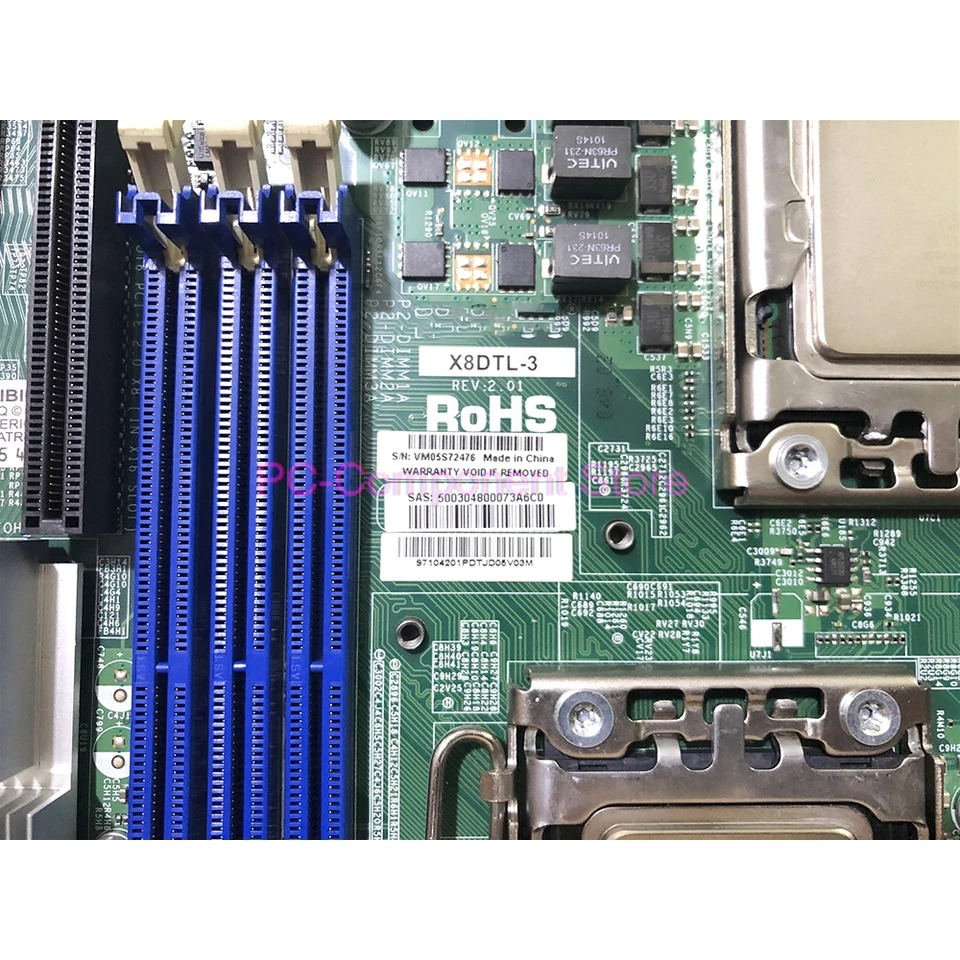 Supermicro 서버 마더보드 Xeon 프로세서 5600/5500 시리즈 SATA2 PCI-E 2.0 통합 Matrox G200eW 그래픽 DDR3X8DTL-3