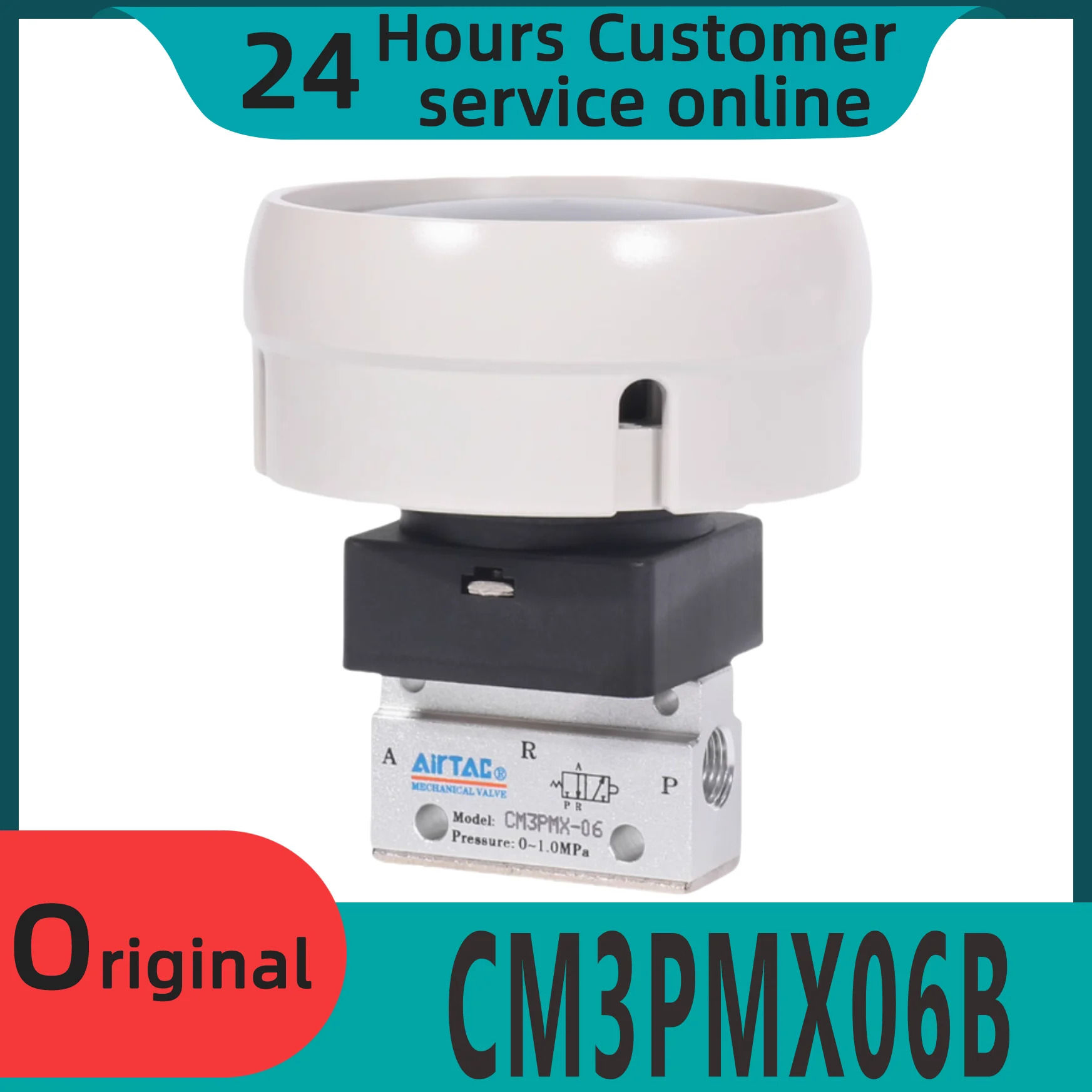 머쉬룸 헤드 타입 수동 밸브 오리지널 기계식 CM3PMX06B CM3PMX06G CM3PMX06R CM3PMX06Y 신
