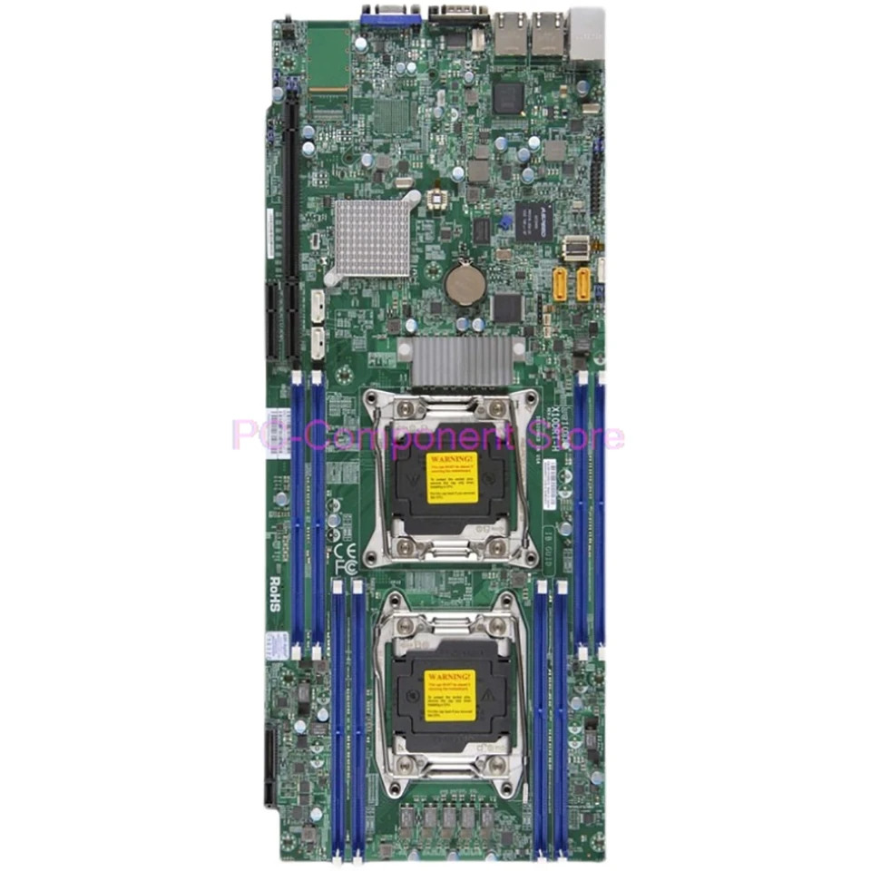 Supermicro 2U 듀얼 소켓 R3LGA2011 서버 마더보드 E5-2600 v4/v3 군 i350-AM2 포트 GbE LAN DDR4 X10DRT-H