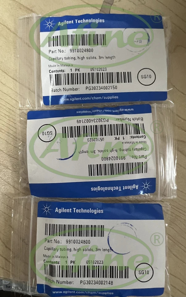 AFINE Agilent Mark 스프레이 챔버 9910024800 하이 솔리드 모세관 튜브3 m 7
