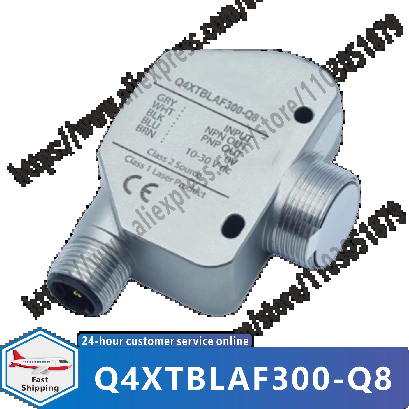 레이저 거리 측정 변위센서 Q4XTBLAF300-Q8 New