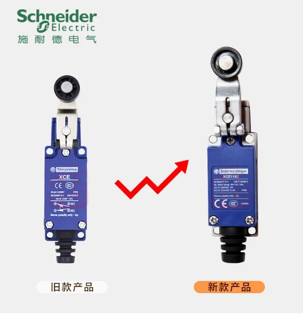 SCHNEIDER 리미트 트래블 스위치 XCE-118 열가소성 롤러 로커 XCE118C