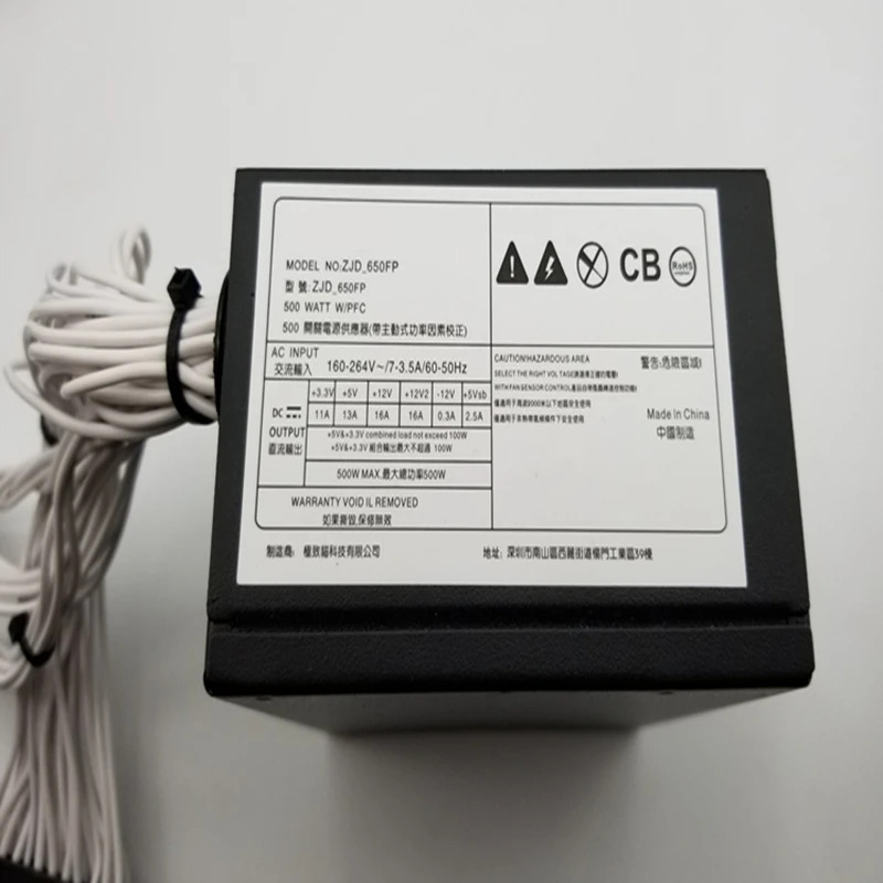 Zhijidian 미니 ITX SFX A50 A60 PSU 전원공급장치 ZJD-650FP 500W 신