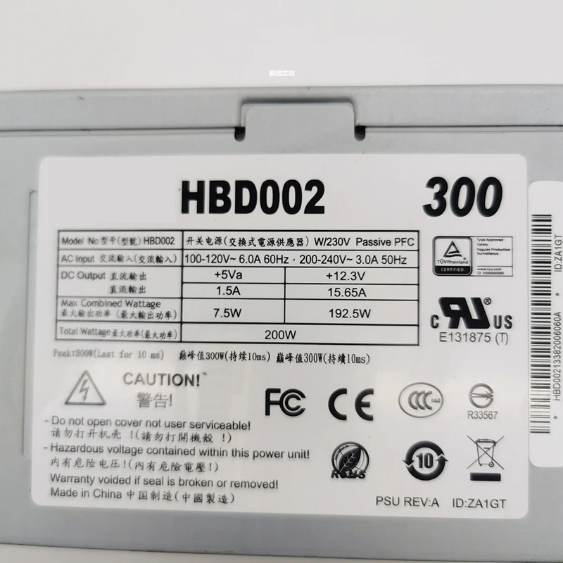 Acbel ASUS호환 M70AD 정격 200W 피크 300W 스위칭 전원공급장치 HBD002 DPS-200PB-193 A DPS-200PB-193A 새 원본 PSU