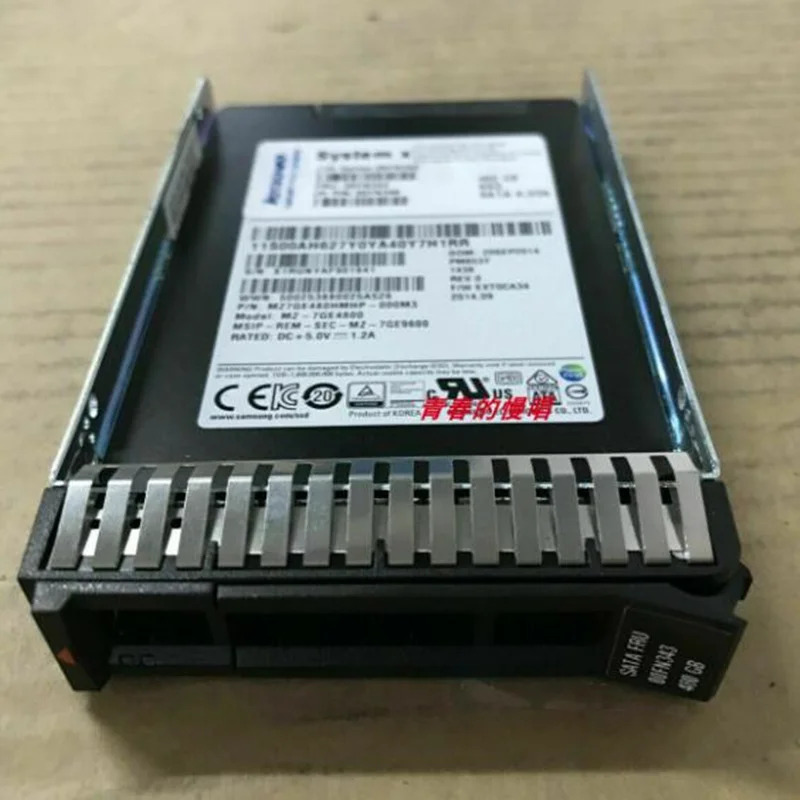 Lenovo호환 M5 X6 오리지널 솔리드 스테이트 드라이브 480GB 2.5 인치 SATA SSD 00FN342 00FN343 00FN346 거신