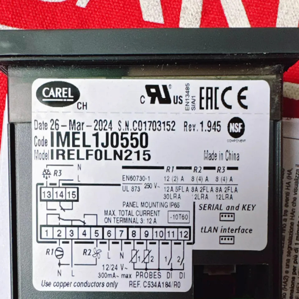 카렐 온도 제어 테이블 IRELF0LN215 IMEL1J0550 IRELFOLN215