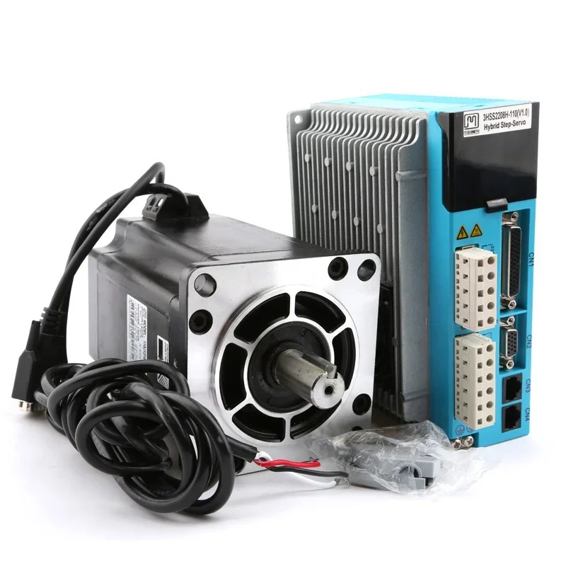 Hycnc Jmc 하이브리드 서보모터 프레임 110 이지 스테핑 모터 16 Nm 3상Nema 42 클로즈 스텝퍼 3hss2208h 드라이버