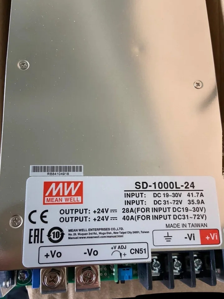Mingwei DC-DC DC 컨버터 스위칭 전원공급장치 SD-1000L/1000H 12V 24V 48V 1000W 신