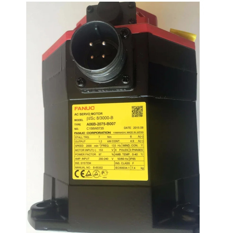 A06B-2075-B007 Fanuc AC 서보모터 12개월 A06B 2075 B007