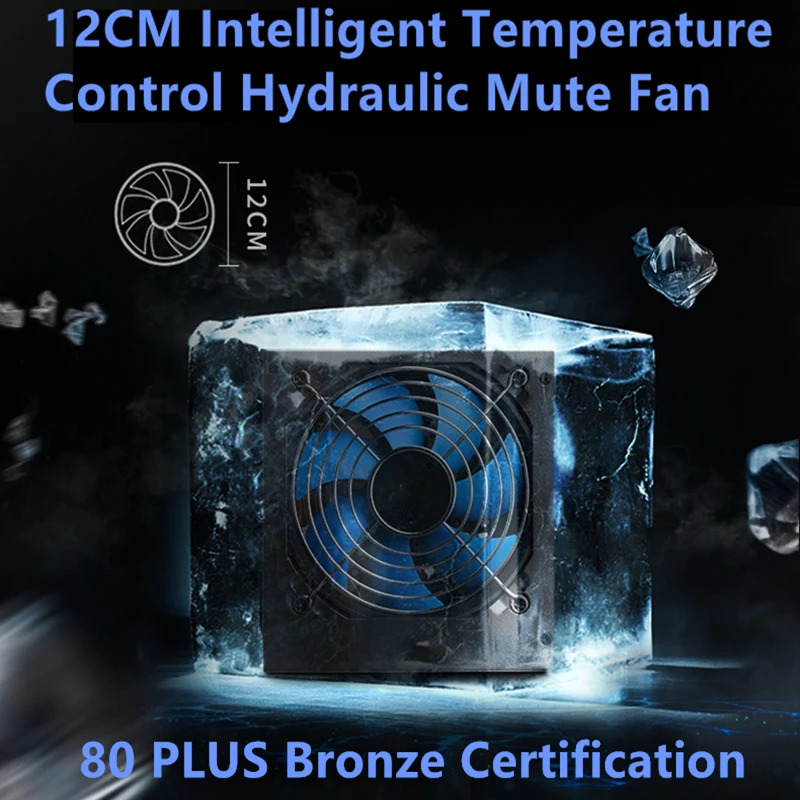 골든 필드 풀 모듈오리지널 PC PSU 더블 CPU 넓은 저소음 500W 피크 600W 전원공급장치 EPS500ELA85 신