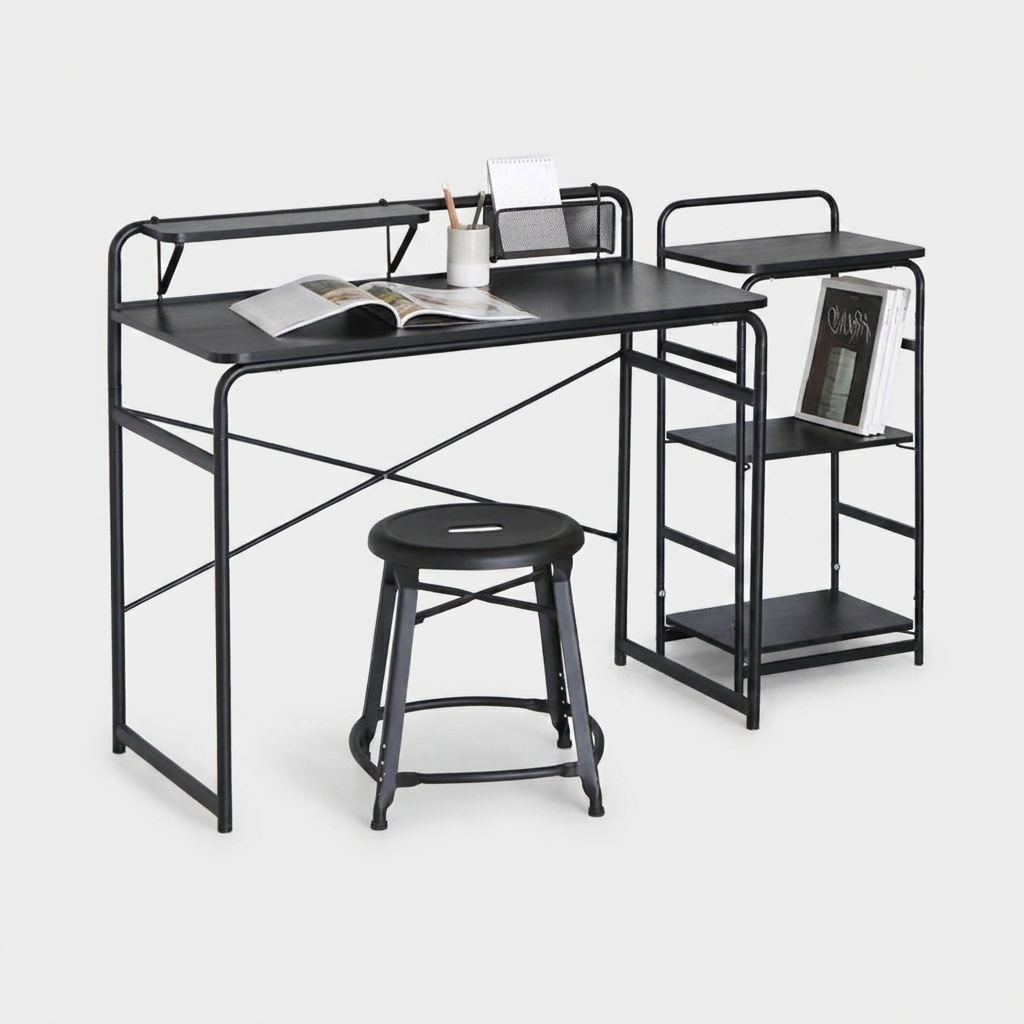 OLLSON 책상 980x460mmx890mm, 올블랙 0872.8882 - 상세 이미지 5
