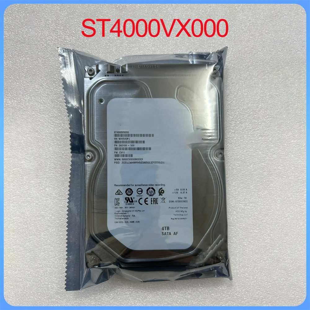 3.5 인치 하드 드라이브 ST4000DM004 4TB ST14000NM001G 14TB ST2000VX008 2T ST1000VX005 ST1000VN002 1T ST4000V