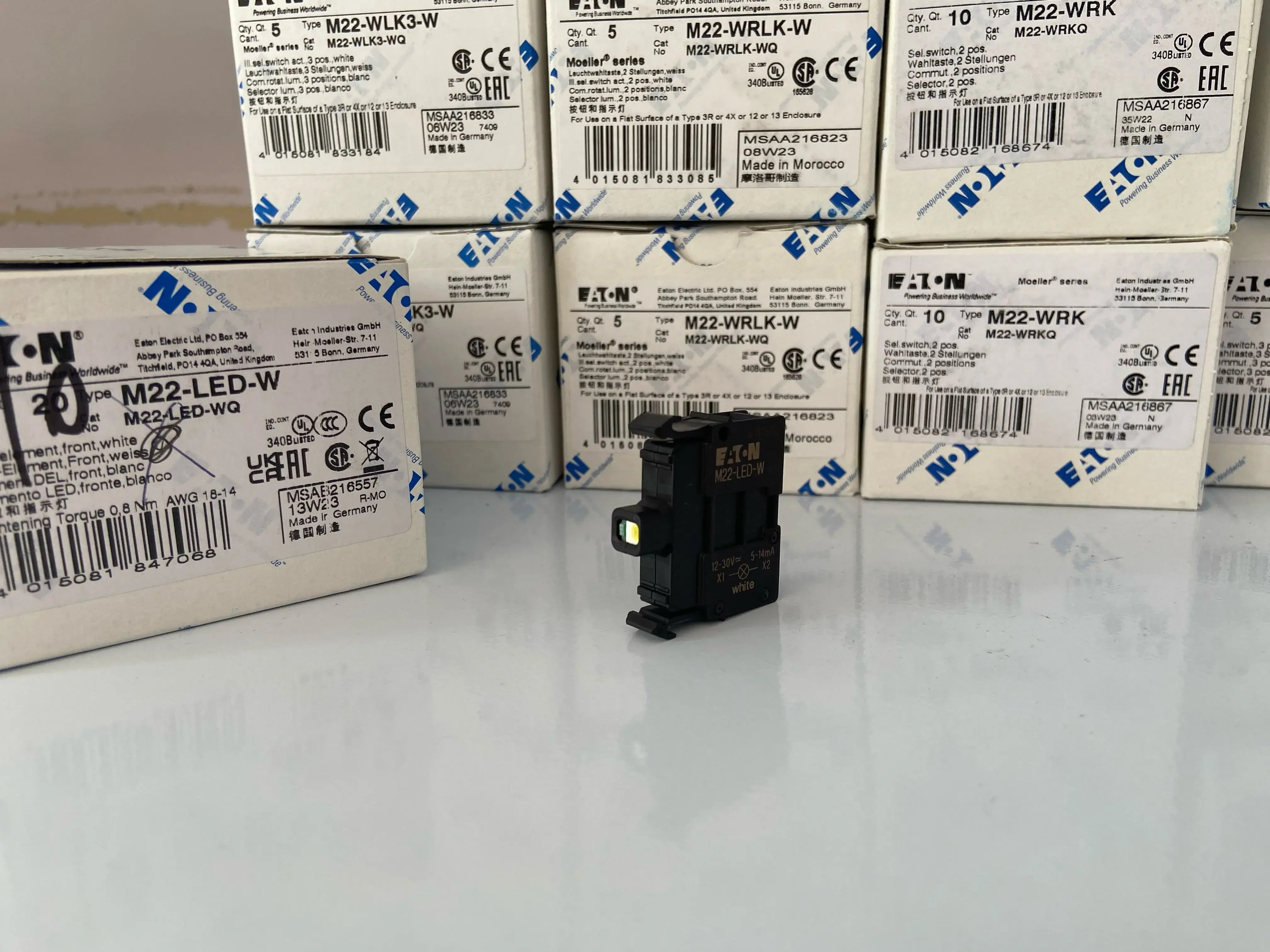 라이트 베이스 접점 M22-LED/LED230-W-R-B-G