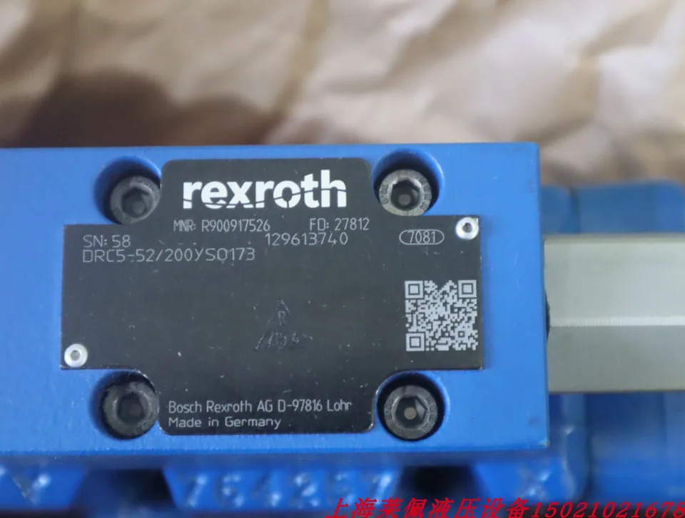 독일 렉스로스 REXROTH 비례 밸브 DRC5-5X/200YSO173 R900917526
