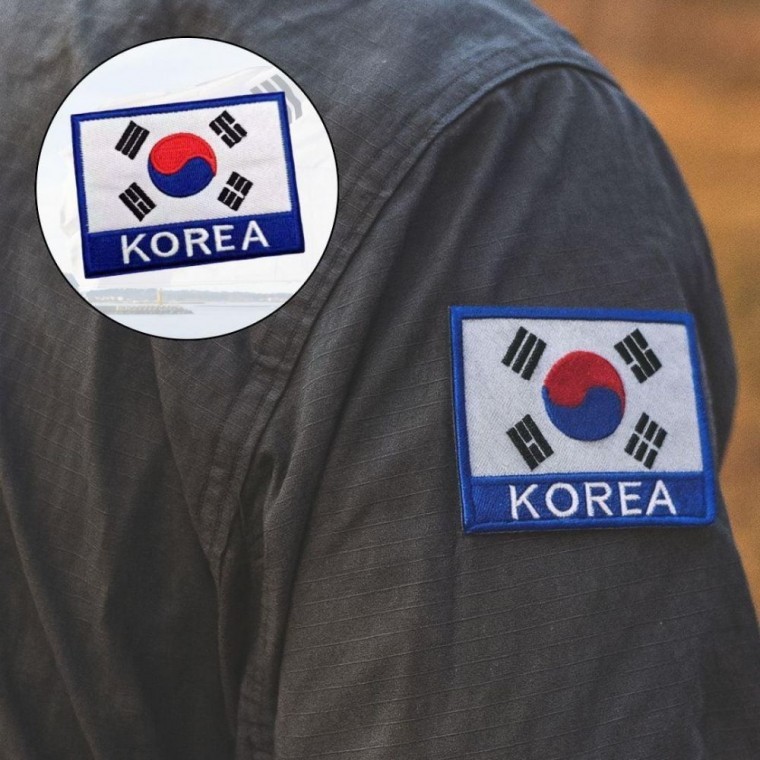 도모아 국기 스티커 와펜 찍찍이 의류부착 국기 패치 의류부착 와펜 옷부착용 패치 국기 한국 - 상품 이미지