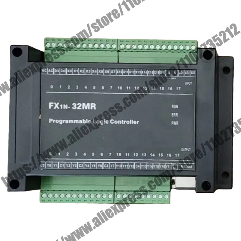 오리지널 FX1N 32MR DC24V 6W PLC 로직 보드