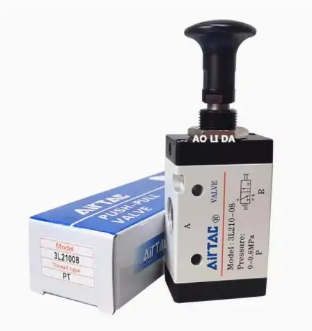 Airtac 수동식 밸브 3L110-06 3L210-08 3L310-10 4L110-06 4L210-08 4L310-10