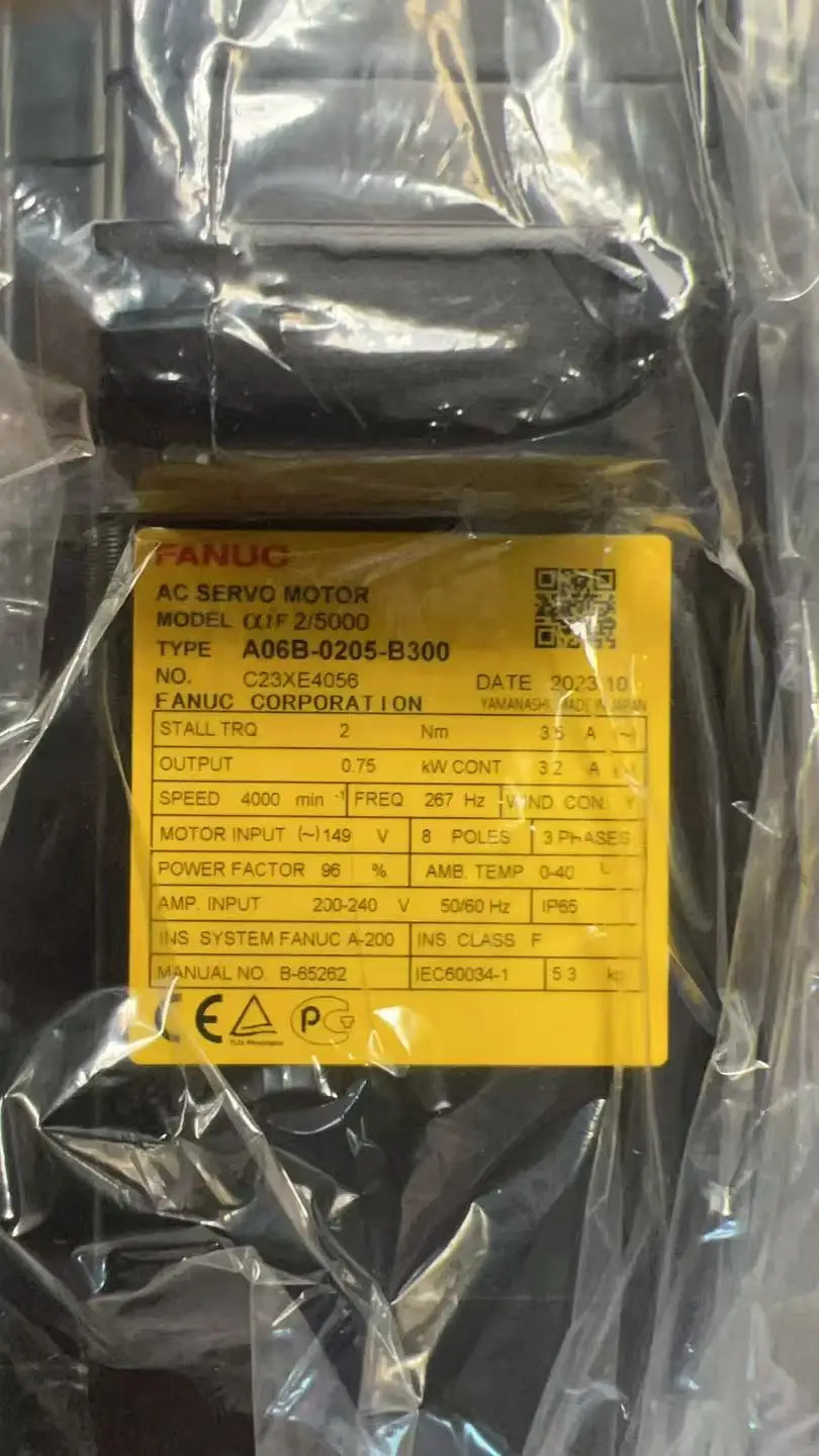 A06B-0205-B300 Fanuc AC 서보모터 12개월 A06B 0205 B300
