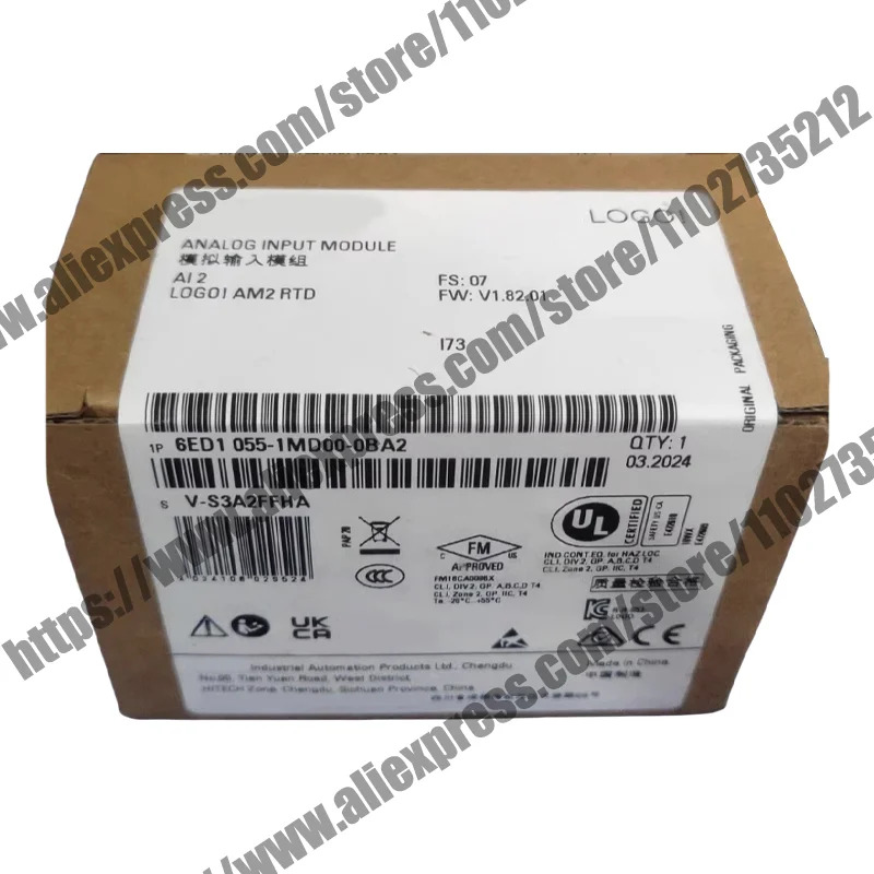 원본 6ED1055-1MD00-0BA2 6ED1055 1MD00 0BA2 PLC 아날로그 확장 모듈
