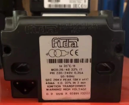 FIDA 점화 변압기 1 x 8KV/20MAFIDA 8KV/30MAFIDA 2 5KV/20MAFIDA 5KV/30MAFIDA 26KV/40MA 26KV/48MA