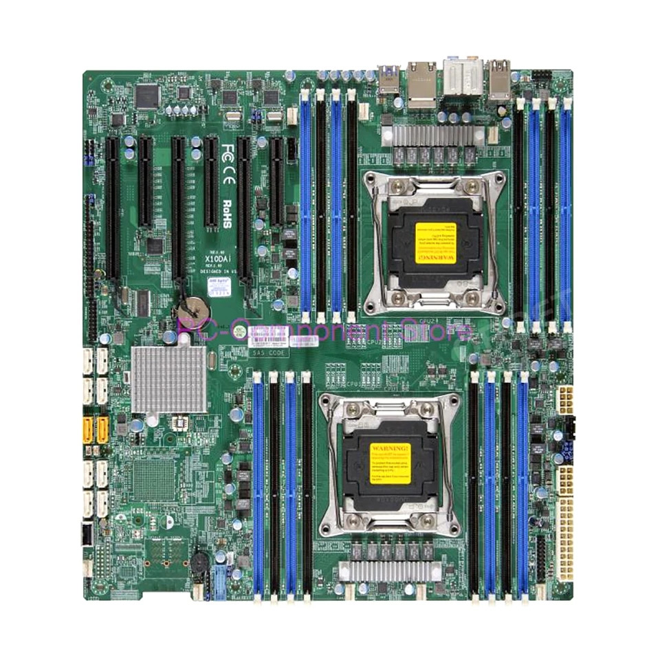 Supermicro 양방향 워크스테이션 C612 2011 멀티 그래픽 비디오 클립 이미지 렌더링X10DAi 산업패키지