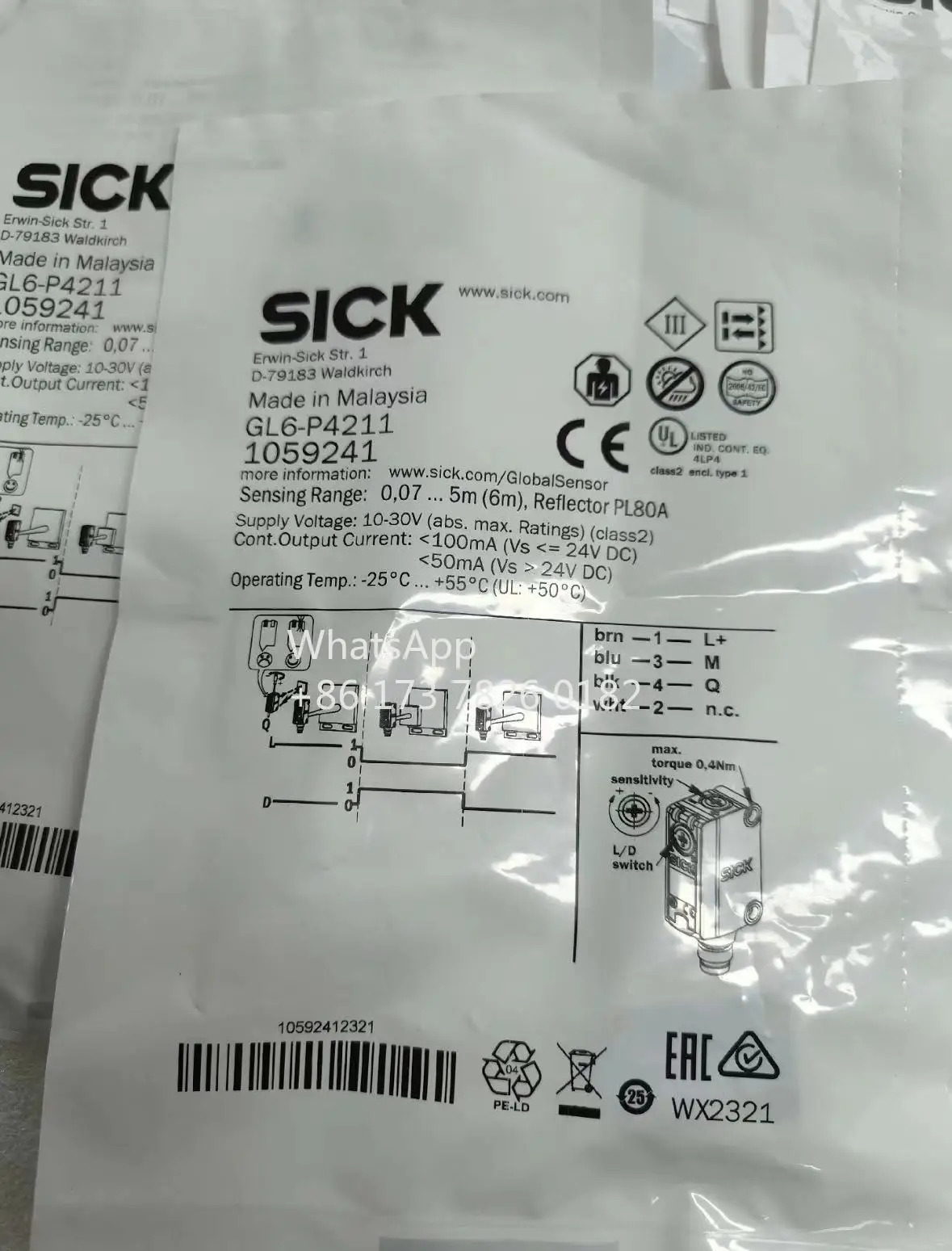 GL6-P4211 센서 1059241
