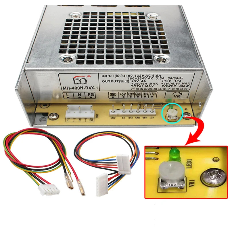 MINHONG 5V4A 12V10A 24V6A 48V6.5A 400W MH-400N-R4X-1 새 전원공급장치