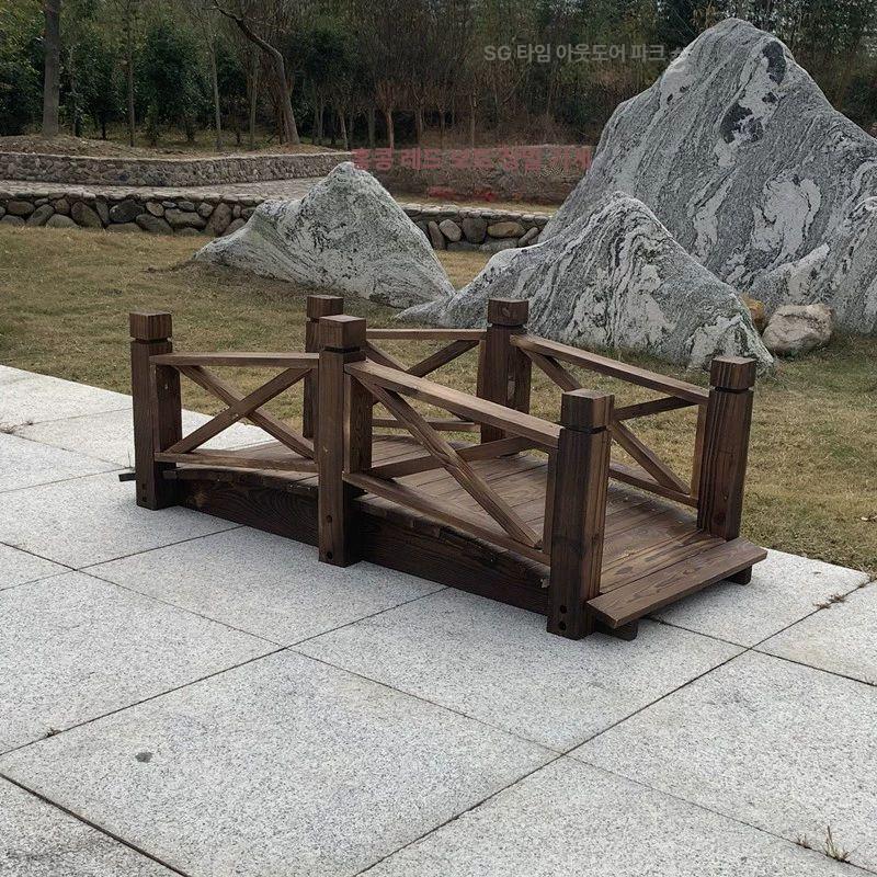 정원 원목구름다리 데코 교량 전원주택 시골 브릿지 아치형 조경용 가든인테리어 - 상품 이미지