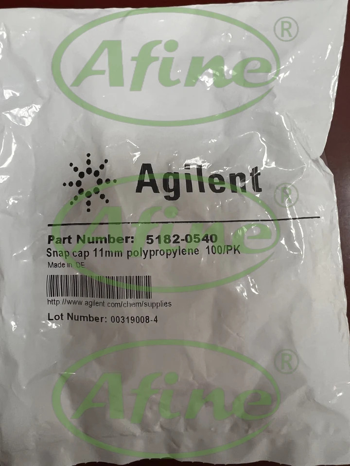 AFINE Agilent 5182-0540 스냅 캡 투명 PTFE 셉타 100/pk