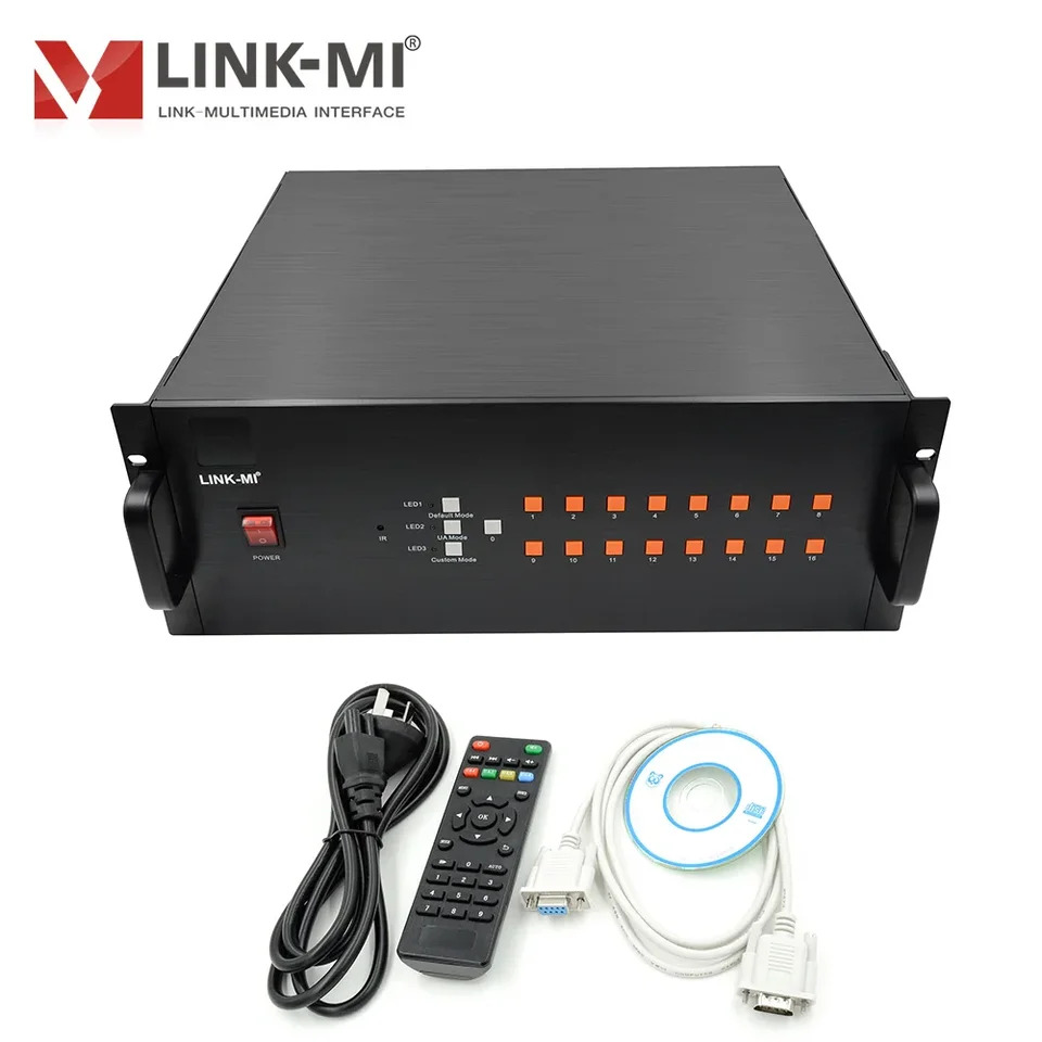 LINK-MI 6x1 멀티 뷰어 HDMI VGA CVBS 1080p HD 비디오 멀티플렉서 PIP 지지대 어디서나 이미지