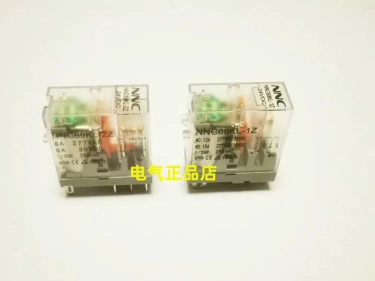 NNC69KL-1Z 2Z 초박형 릴레이 12VDC 24VDC 220VAC RJ2S-CL-D24 교체