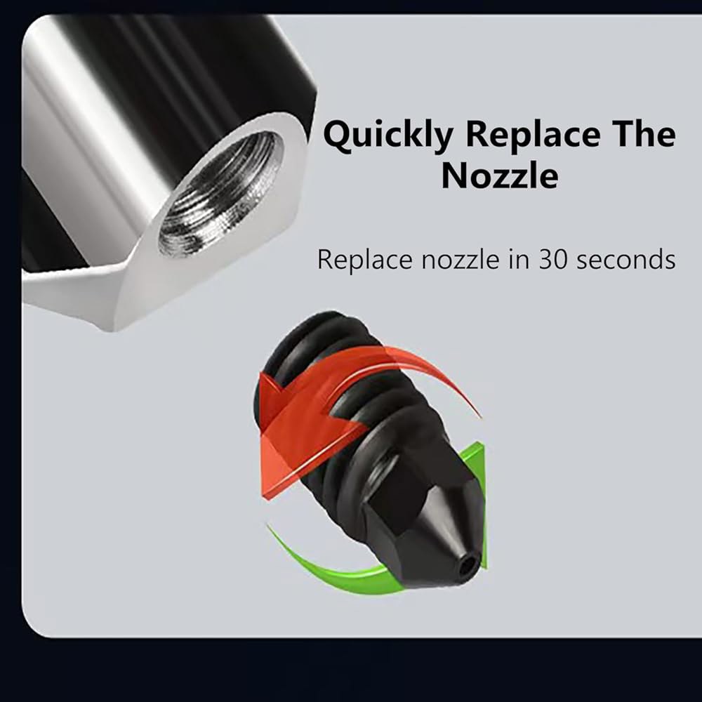 2피스 P2S/H2D/H2S Hotend 0.4mm 강화 스틸 카트리지 프린터 프린트 3D 압출기 식별 키트 노즐 히터 A1/A1 실리콘 미니 서미스터 업그레이드 헤드 코드 블록용 - 상세 이미지 3