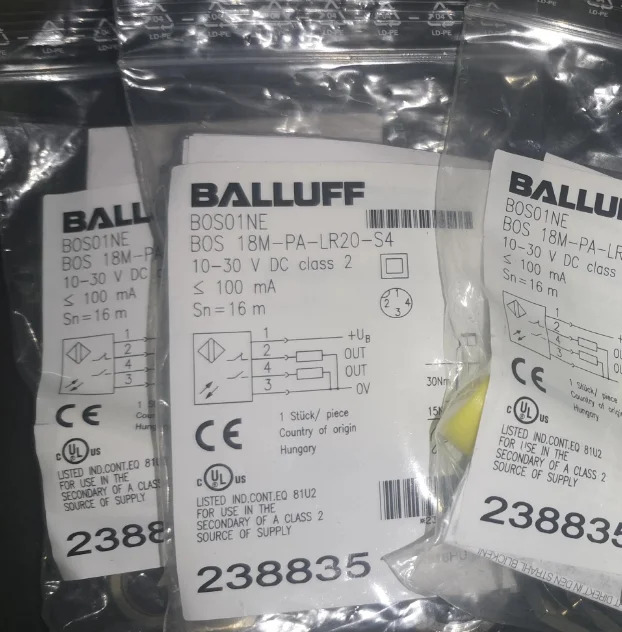 독일 BALLUFF BOS01J9 BOS 18M-PUV-PR30-S4 신