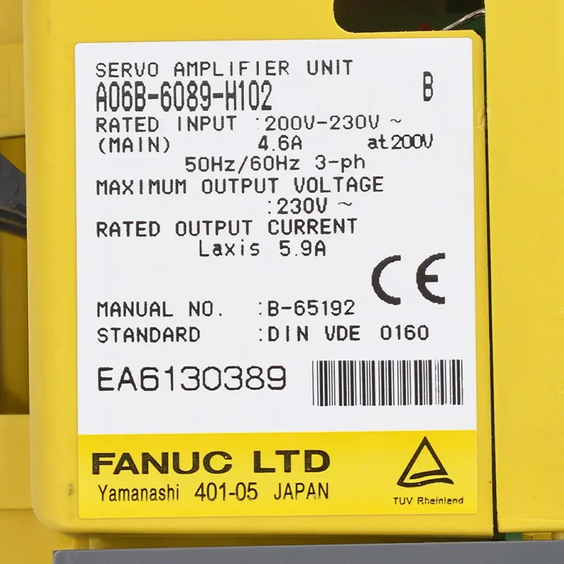 A06B-6089-H102 Fanuc 서보 드라이브 증폭기 12개월 A06B 6089 H102
