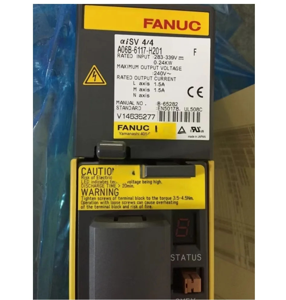 A06B-6117-H201 Fanuc 서보 드라이브 증폭기 12개월 A06B 6117 H201