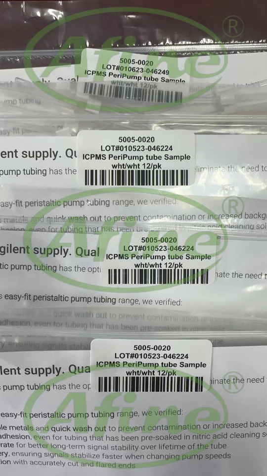 AFINE 연동 펌프 튜브 ICP-MS5005-0020Agilent 7500770078007850790088008900 ICP-MSG1833-65569 팩당 12 개