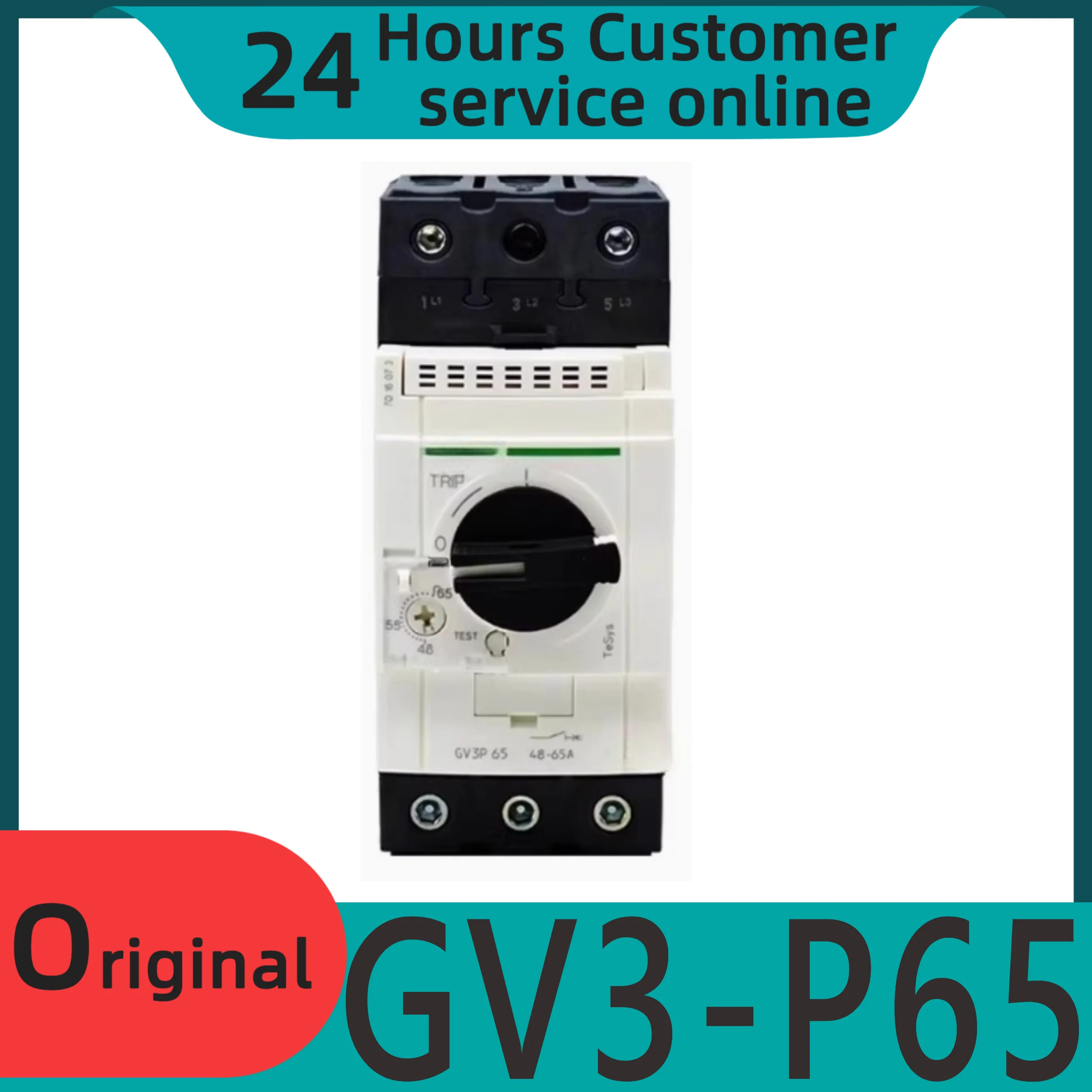 오리지널 모터 회로차단기 GV3-P65 GV3P65 48-65A