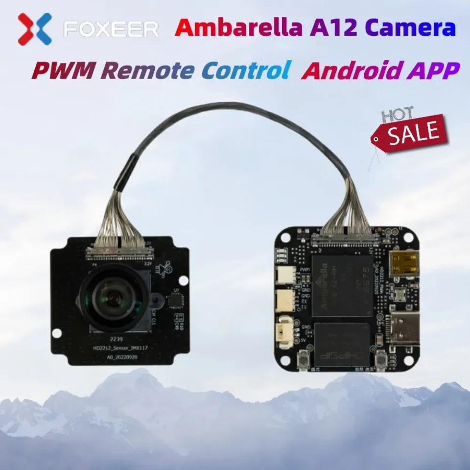 Foxeer U PWM 리모컨 와이파이 무왜곡 렌즈 TV 출력 마이크로 HDMI Herelink 4K Ambarella A12 카메라