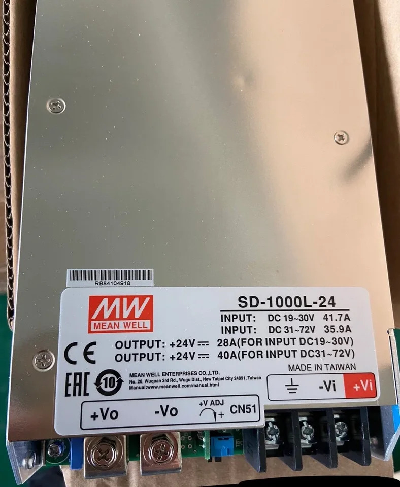 대만 Mingwei DC-DC DC 전력 변환기 SD-1000L-24 1000W 19  72V 24V 41A
