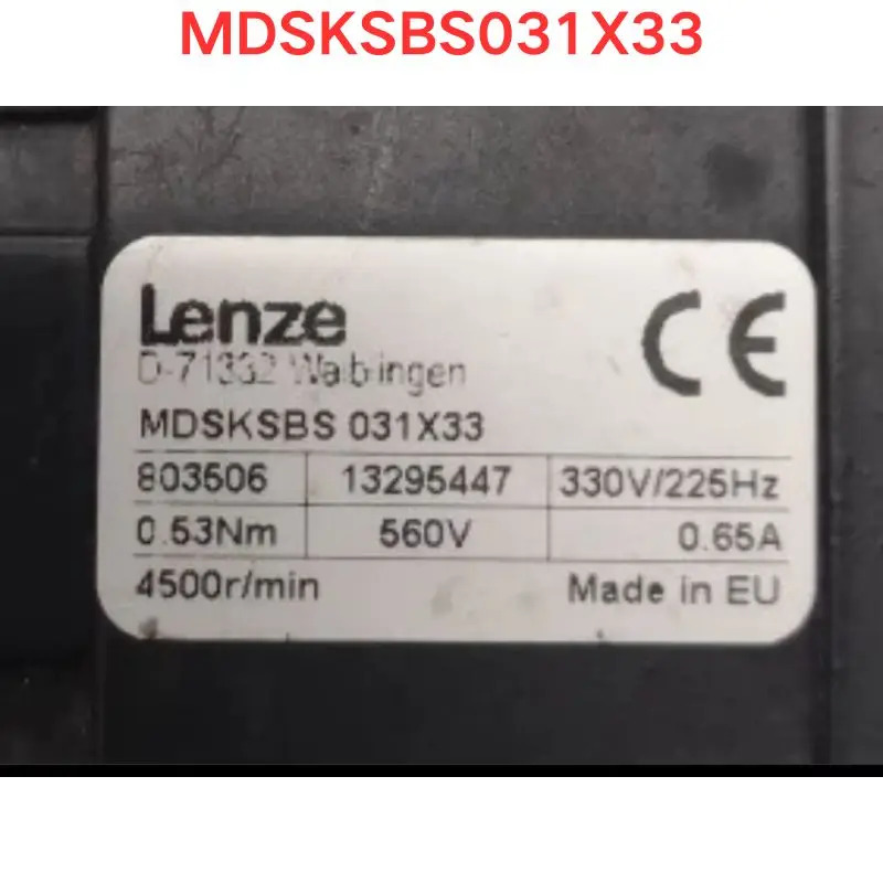 리퍼 Lenze MDSKSBS031X33 서보모터 기능 OK