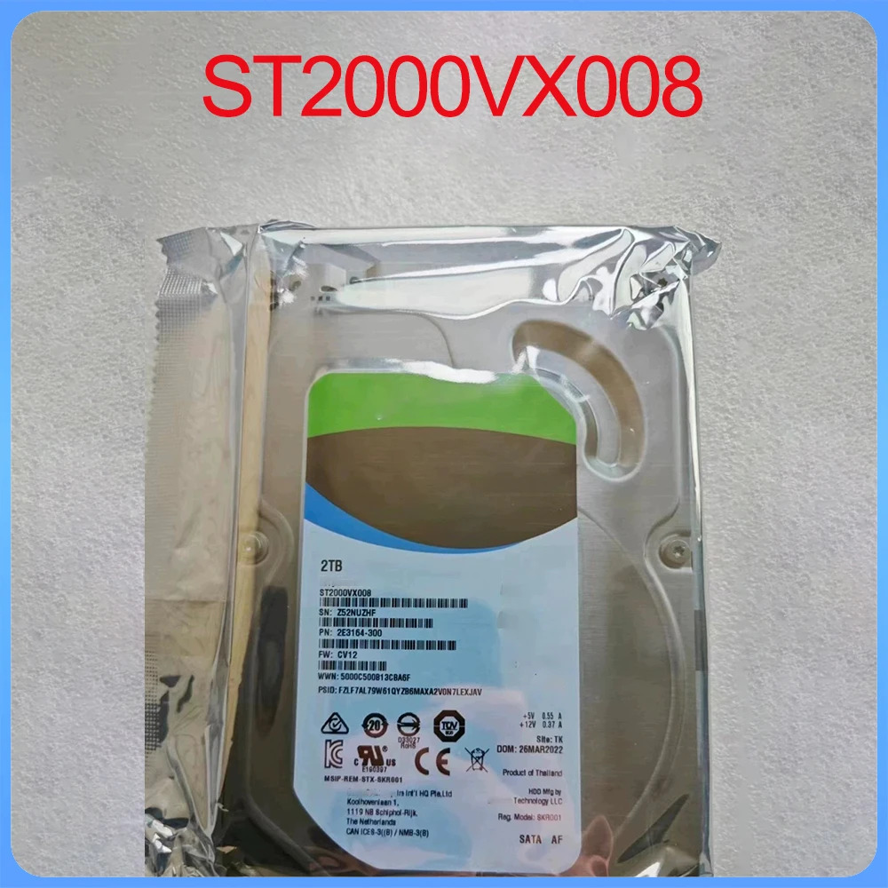 3.5 인치 하드 드라이브 ST4000DM004 4TB ST14000NM001G 14TB ST2000VX008 2T ST1000VX005 ST1000VN002 1T ST4000V
