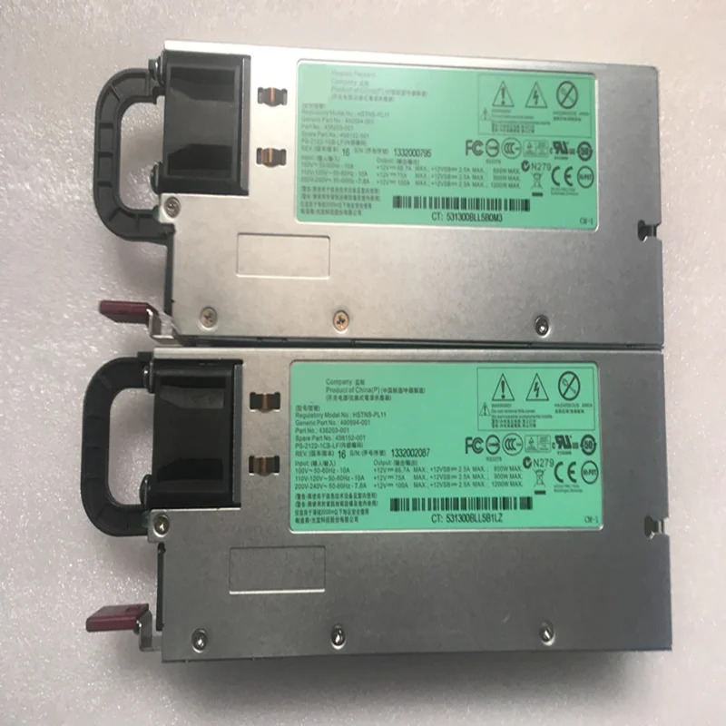 hp호환 DL380 G6 DL580 G7 PSU 1200W 전원공급장치 142258-002 498152-001 490594-001 438203-001 HSTNS-PL11 5001