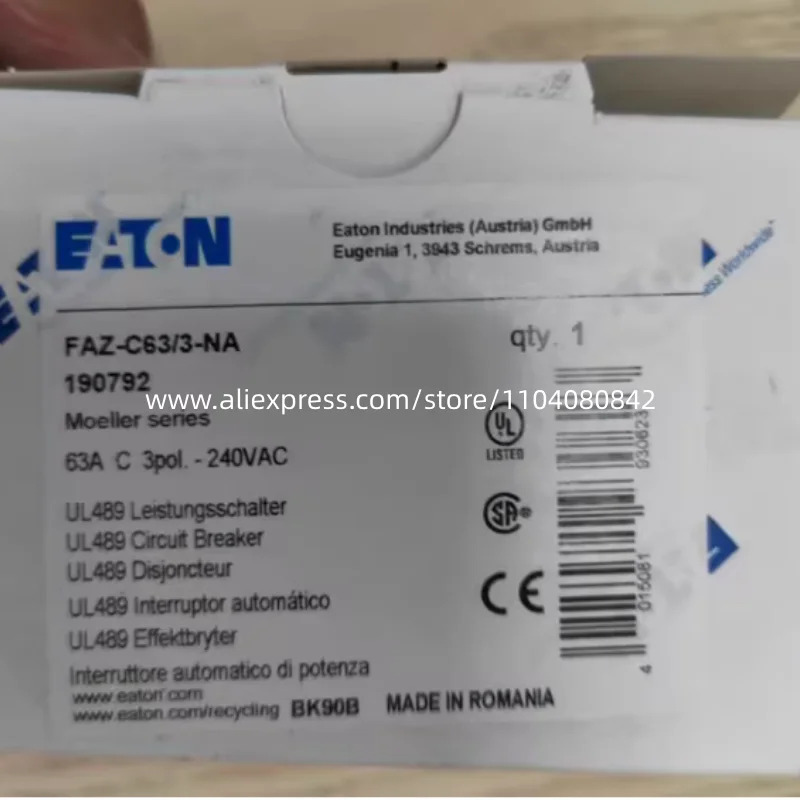 EATON 회로차단기 FAZ-C63 2-NA 신