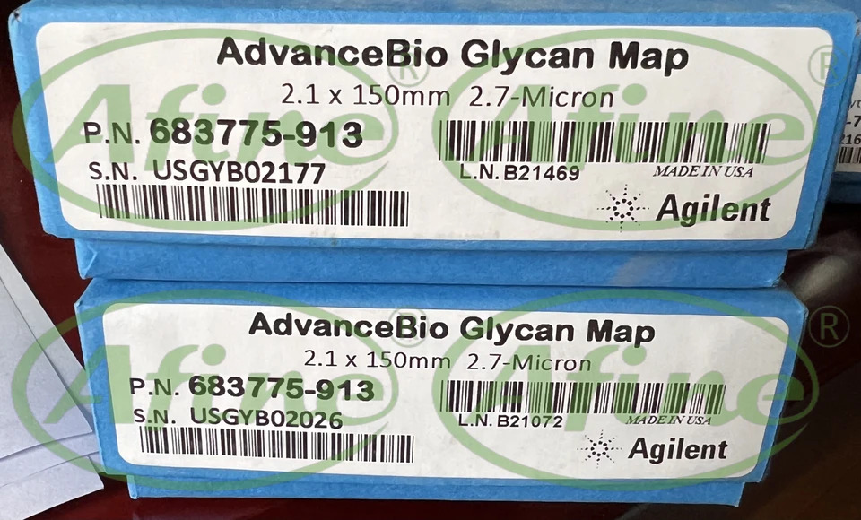 AFINE Agilent 683775-913 AdvanceBio 글리칸 매핑 컬럼 120 A 2.1x150mm 2.7 m