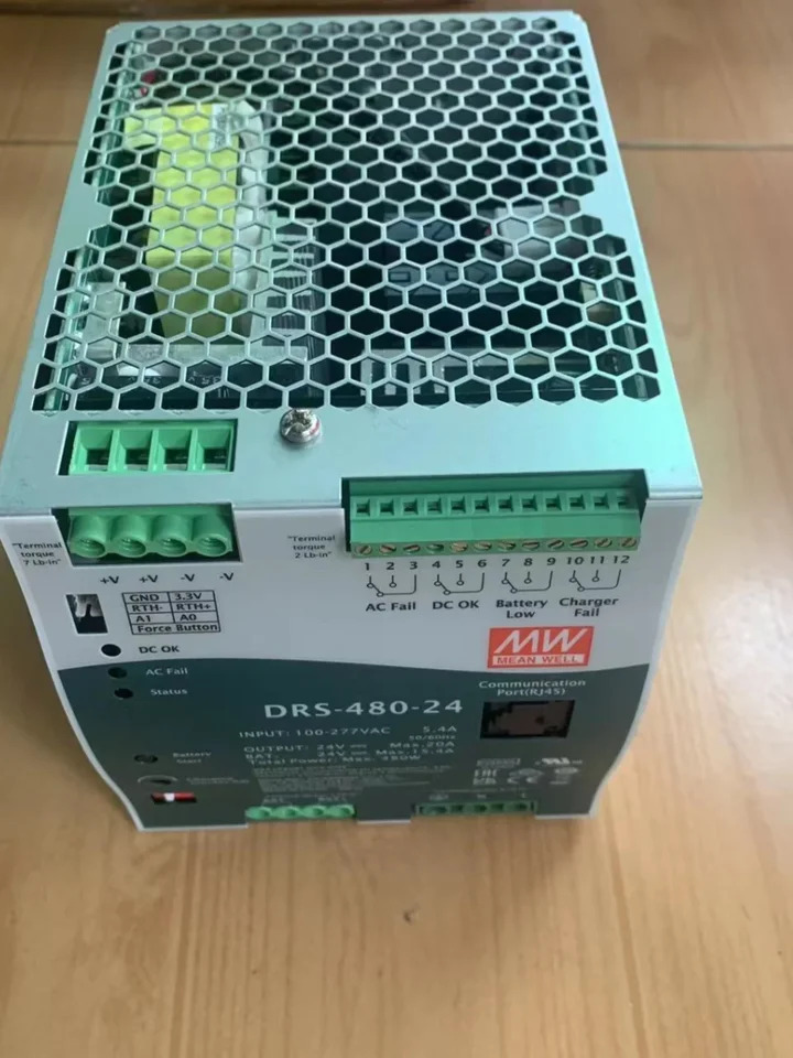 대만 Mingwei 지능형 보안전원공급장치 UPS 통신 기능 480W DRS-480-24 36 48V