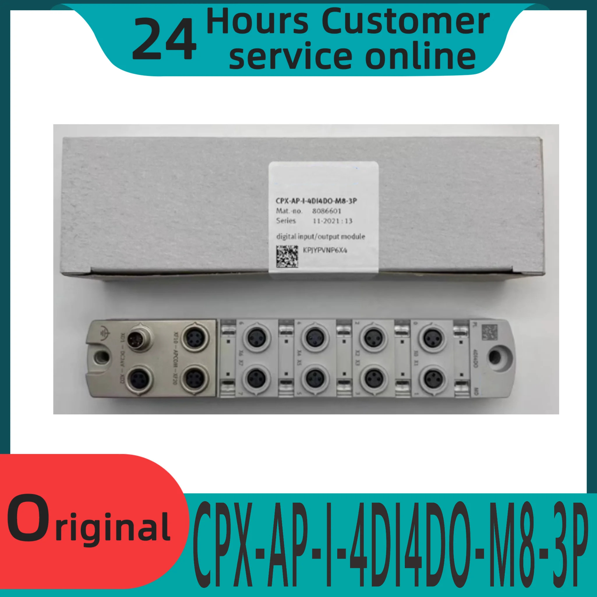 오리지널 8086601 디지털 입력/출력 모듈 CPX-AP-I-4DI4DO-M8-3P