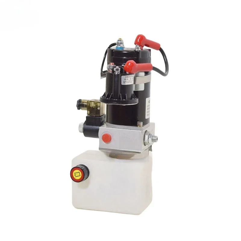 전기 팔레트 트럭DC12V 24V 0.75Liter 소형 유압 동력 장치 팩