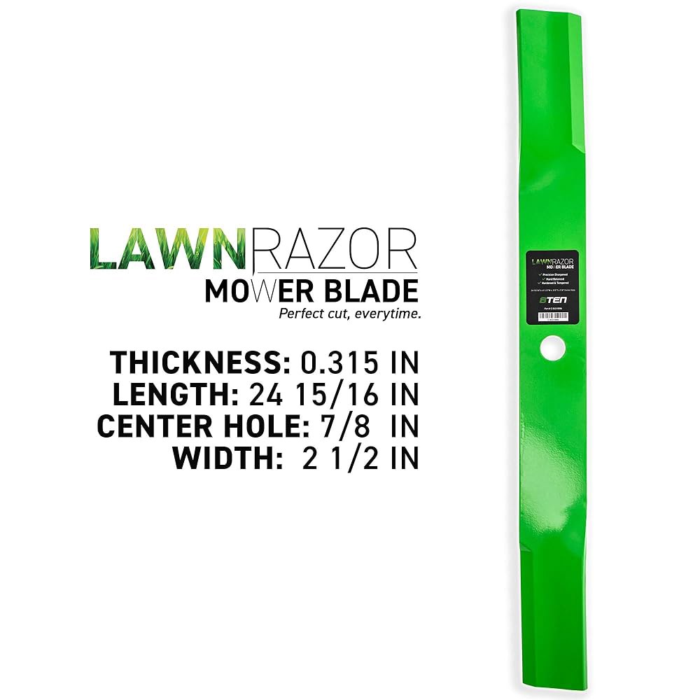 Mower Blade Set for John Deere 2032R 2520 AM38314 M119975 72 (High-Lift) M141786 inch AM102402 Deck - 상세 이미지 3