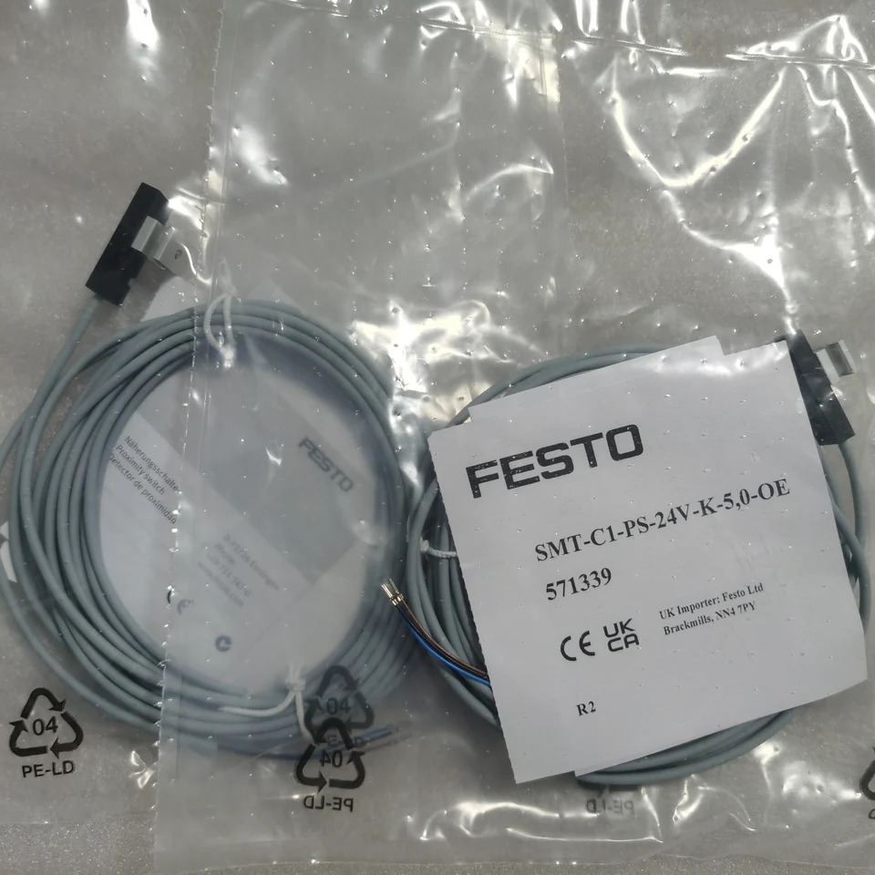 FESTO SMT-C1-PS-24 571342 571341 571339 571340 SMT-C1-PS-24V-K-03-M8D SMT-C1-PS-24V-K-0.3-M12 실린더 센